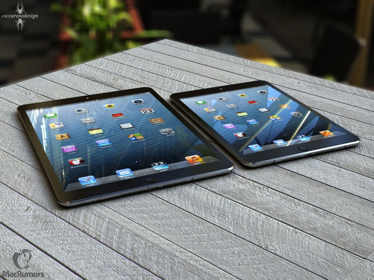 publikum panik Shinkan Size Comparison of iPad 4, iPad Mini, iPhone 5 and Upcoming iPad 5 -  MacRumors