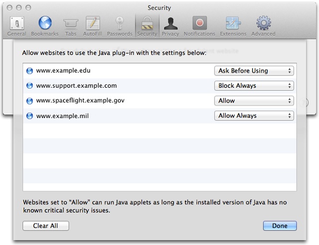 java plug in for mac mountain lion