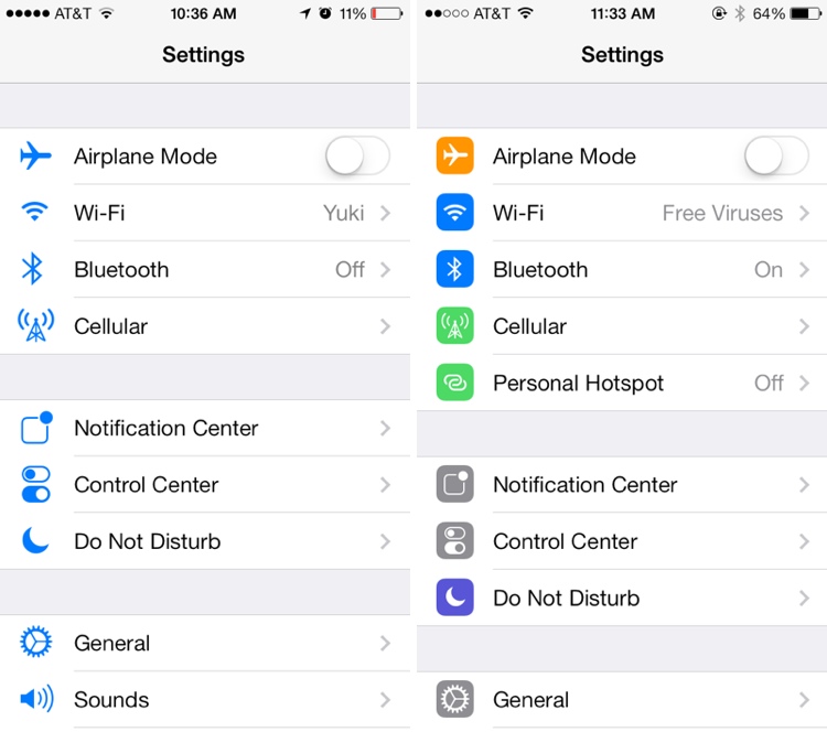 IOS 7 Beta 5 Tidbits Icon Settings Redesign New Control Center IOS 7 Beta 5 Tidbits Icon Settings Redesign New Control Center