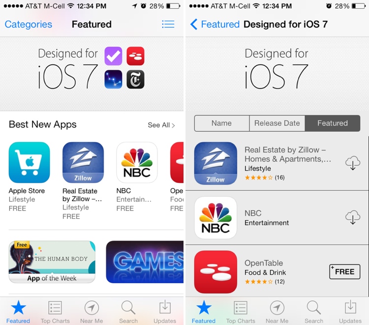 Apple Adds 'Designed for iOS 7' Section to App Store | MacRumors Forums