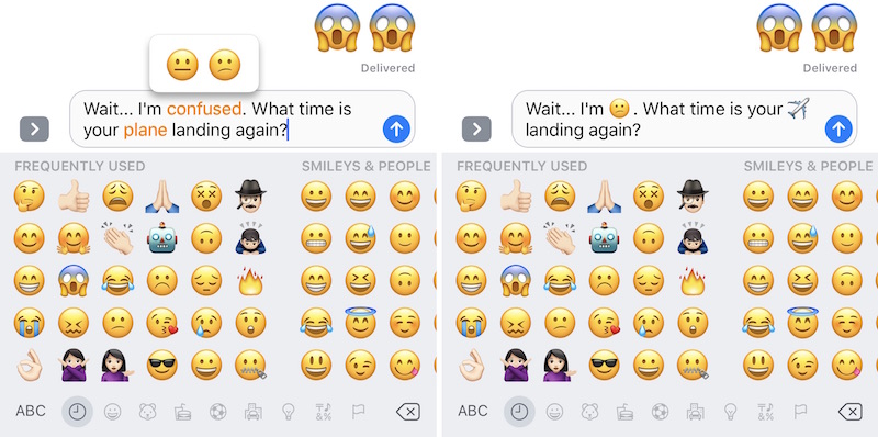 Emojis and chat words Smiley COOL