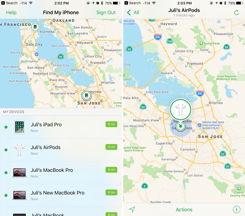 Locate AirPods with Find My AirPods in iOS 10.3