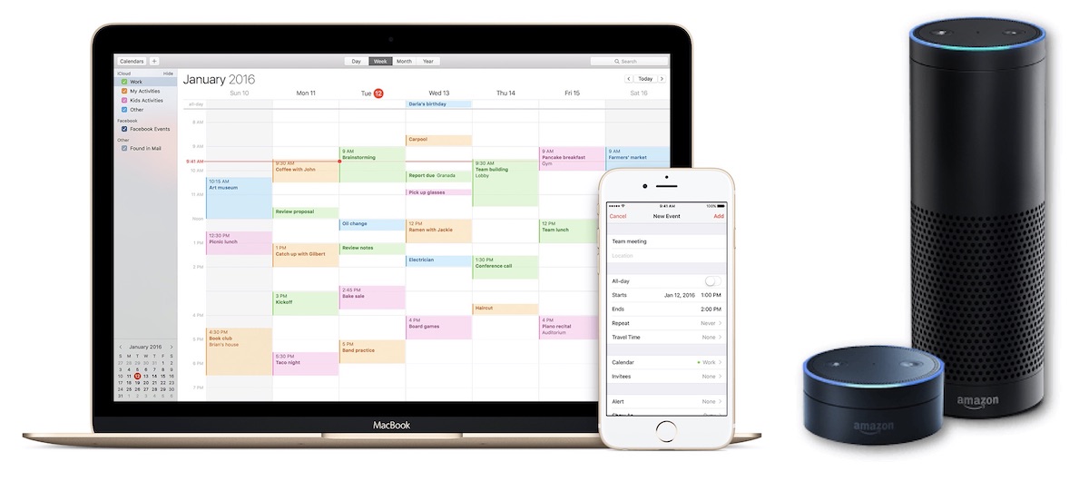 Amazon Updates Alexa Devices With Apple ICloud Calendar Integration MacRumors