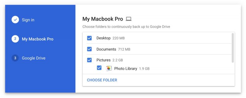 how to backup my mac to google drive