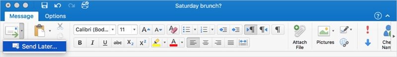 outlook for mac send later