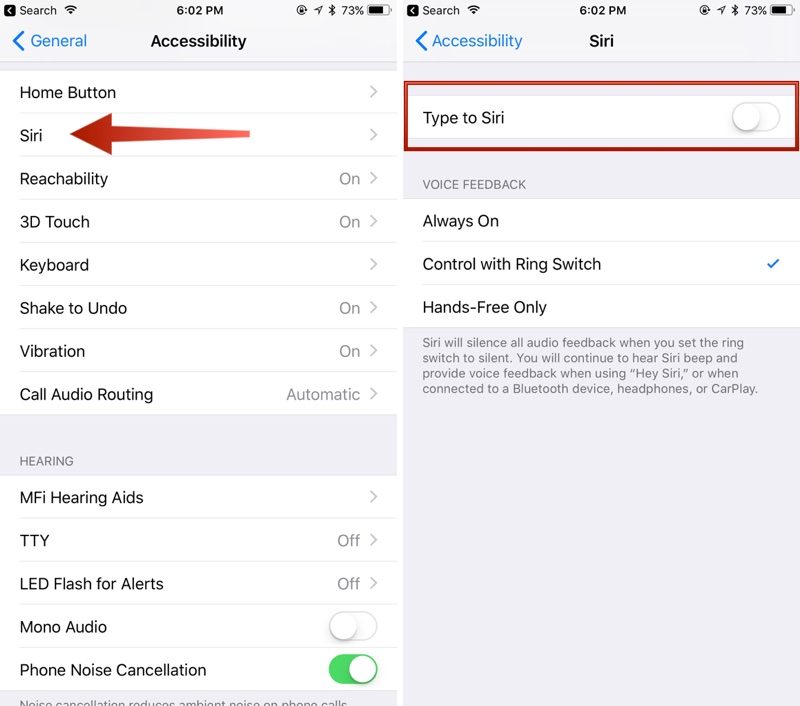 how to turn on siri voice