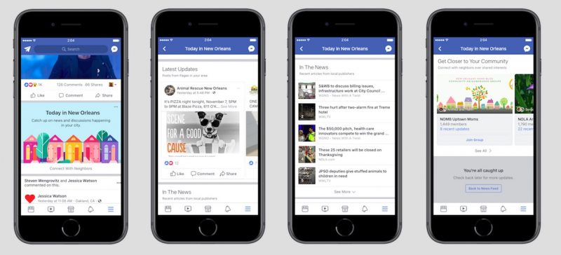 Facebook Is Testing A New City Specific Today Feed For Local News And Events Macrumors Forums