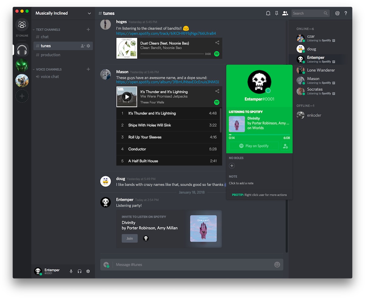 discord web player