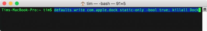 Mac Terminal Dock Hacks