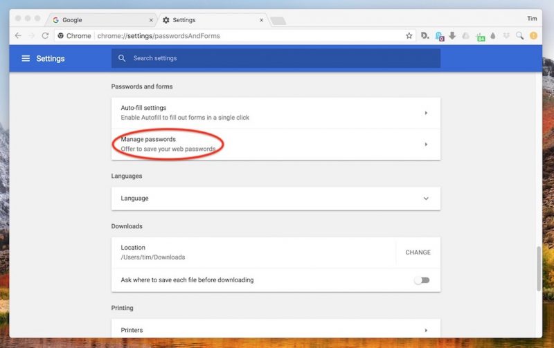 where do i find passwords on my mac on chrome