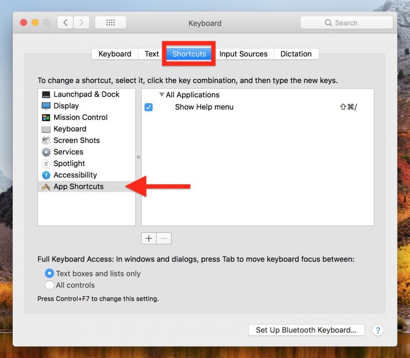 mac search for app shortcut