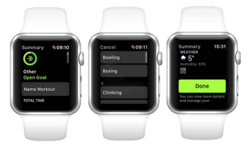 Apple Watch Workout App 