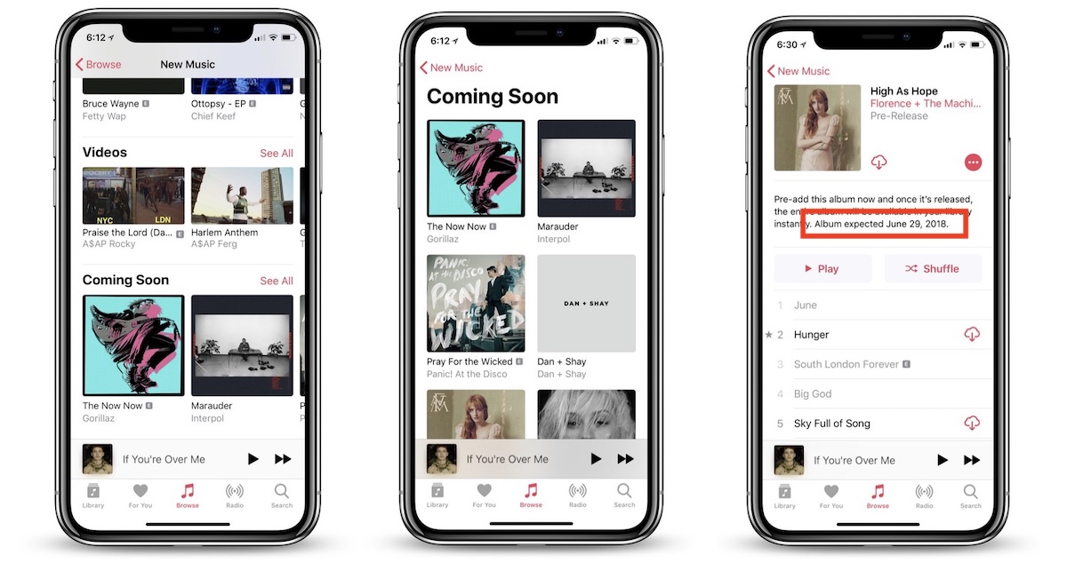 Apple Music Rolling Out Update With Soon' Section, Album Launch
