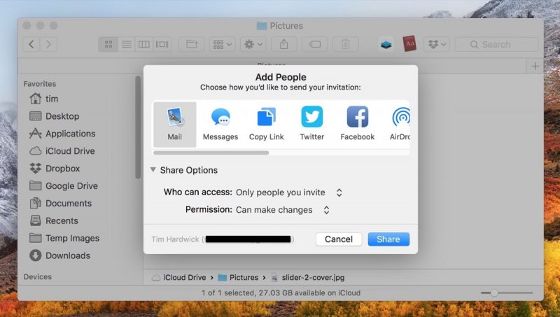 How To Share Files Stored In Your Icloud Drive Macrumors