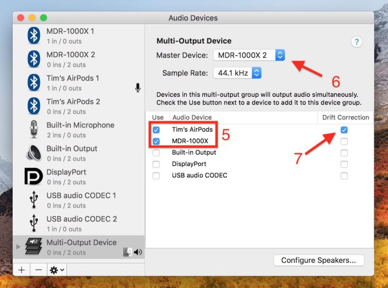 volume control on multi output device for mac