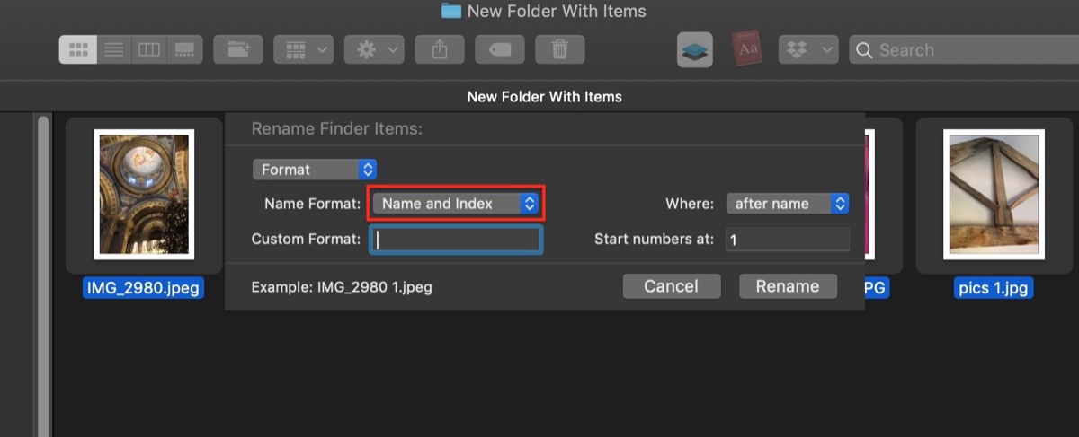 how to rename files on mac linux