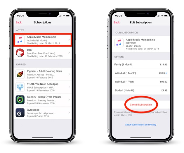 How To Cancel An Apple Music Subscription Macrumors