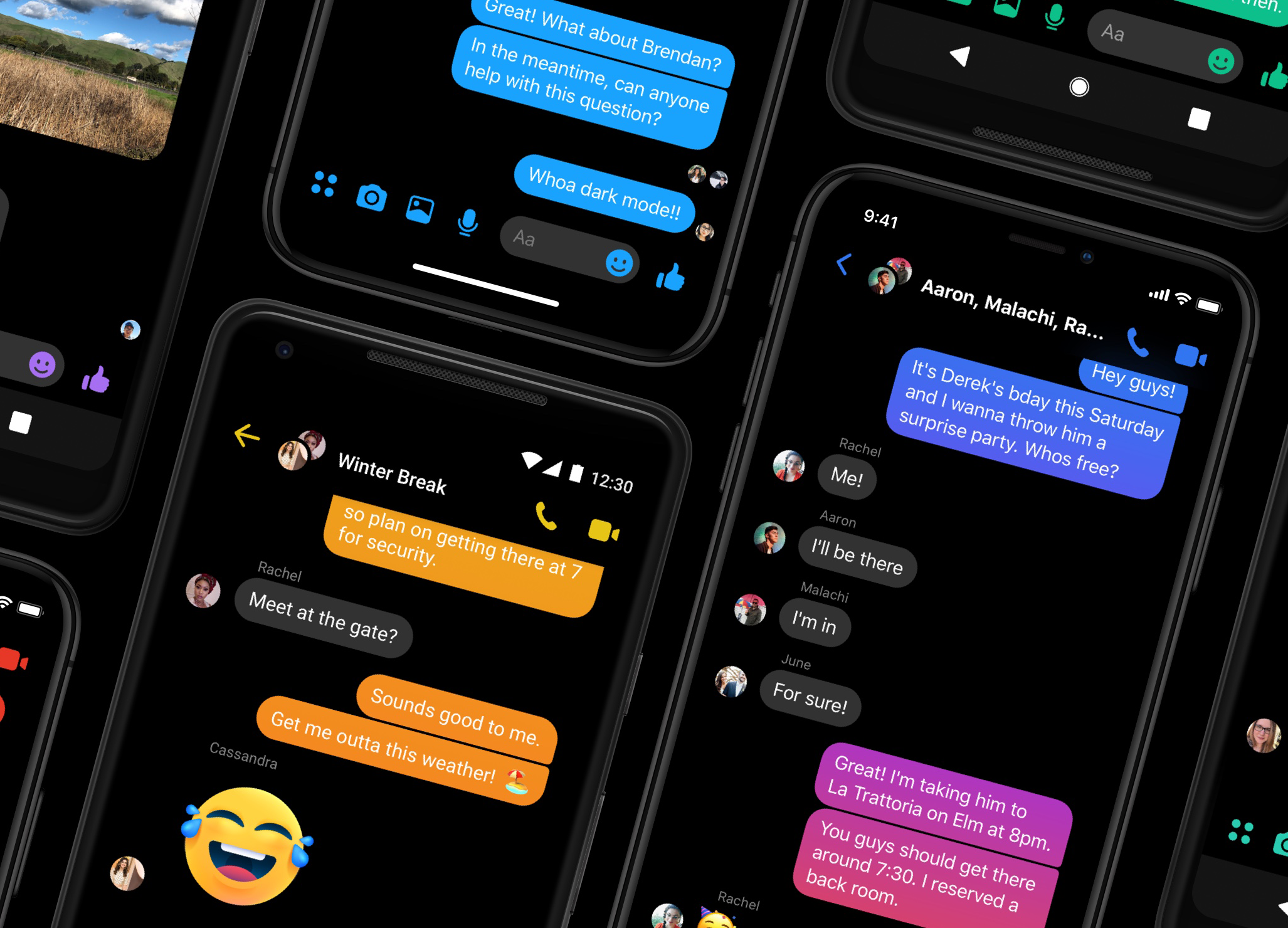 facebook messenger dark mode apk