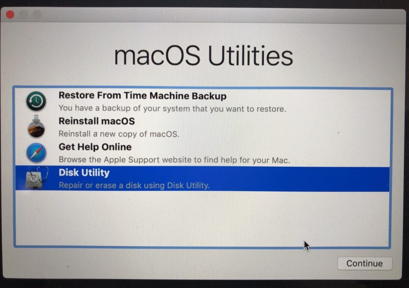 reset osx 2017