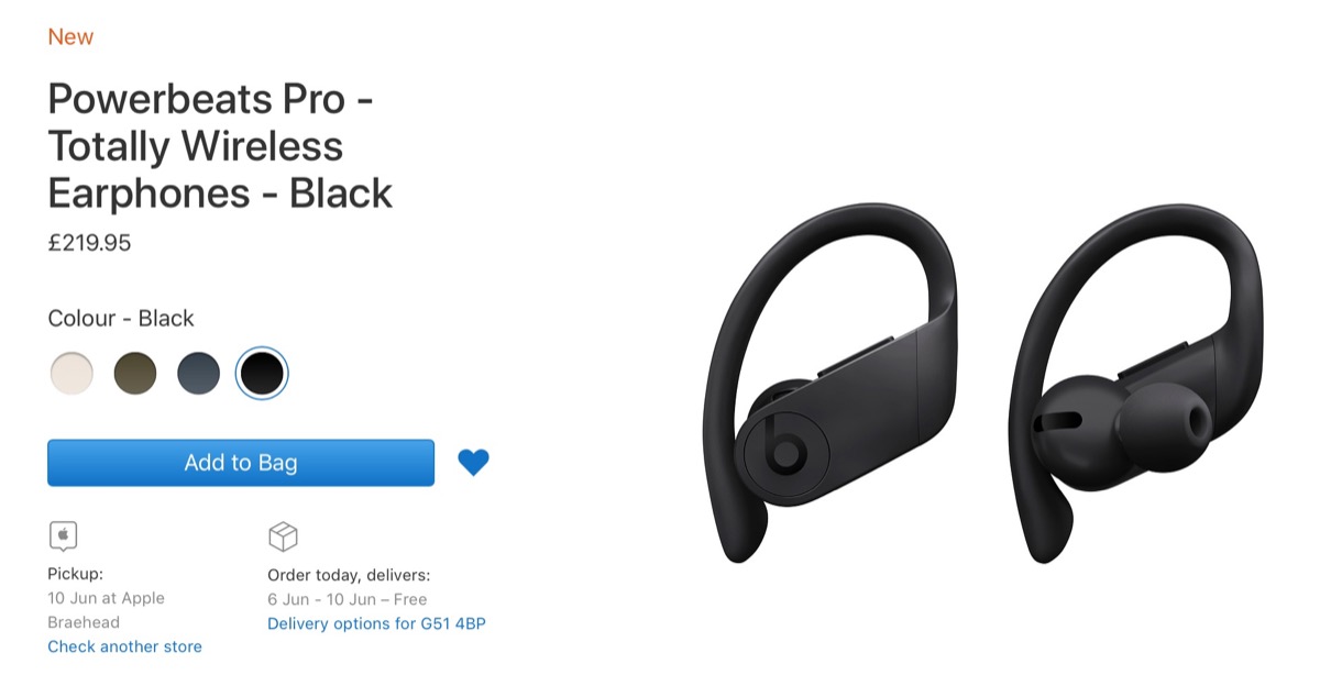powerbeats pro delivery date