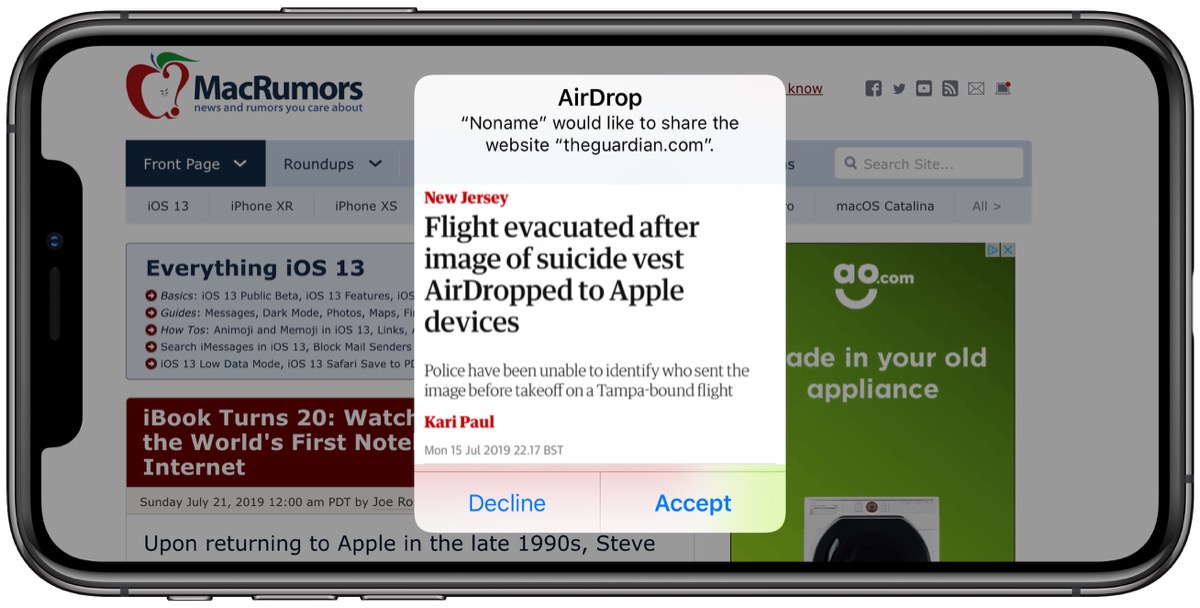 How to Prevent Unsolicited AirDrops to Your Apple Device - MacRumors