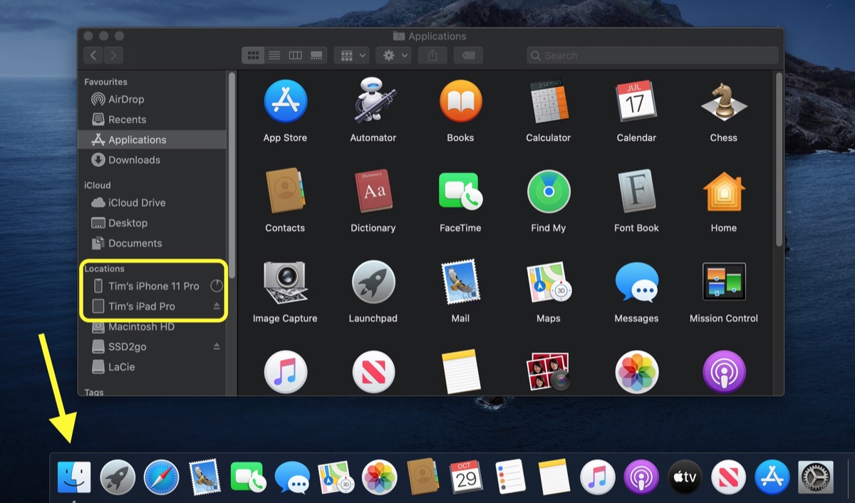 how to move apps on macbook air