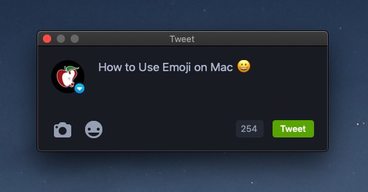 how to post emojis on mac