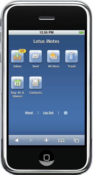 IBM Lotus iNotes Ultralite for the Apple iPhone 