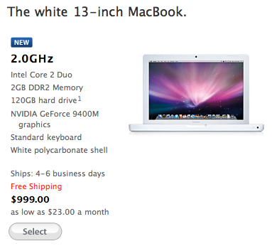Apple Quietly Updates Entry-Level White MacBook