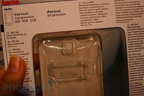 The iPod nano case also appears to accommodate a wider screen rumored to be 