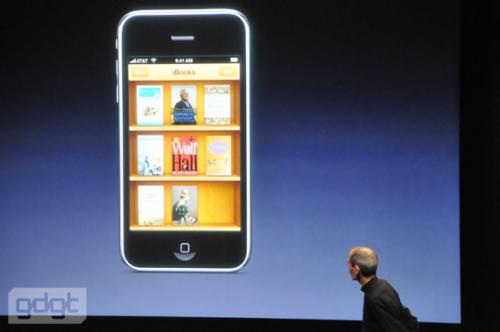 The iPhone version of iBooks will also offer access to the company's 