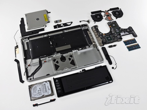 ipod touch exploded view. Exploded view of new 15" Core i5 MacBook Pro iFixit yesterday announced that 