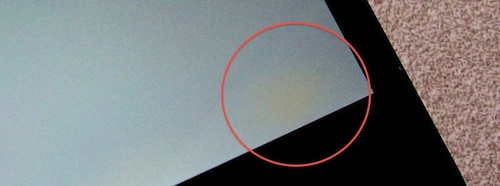 yellow blotch on iPhone 4 screen