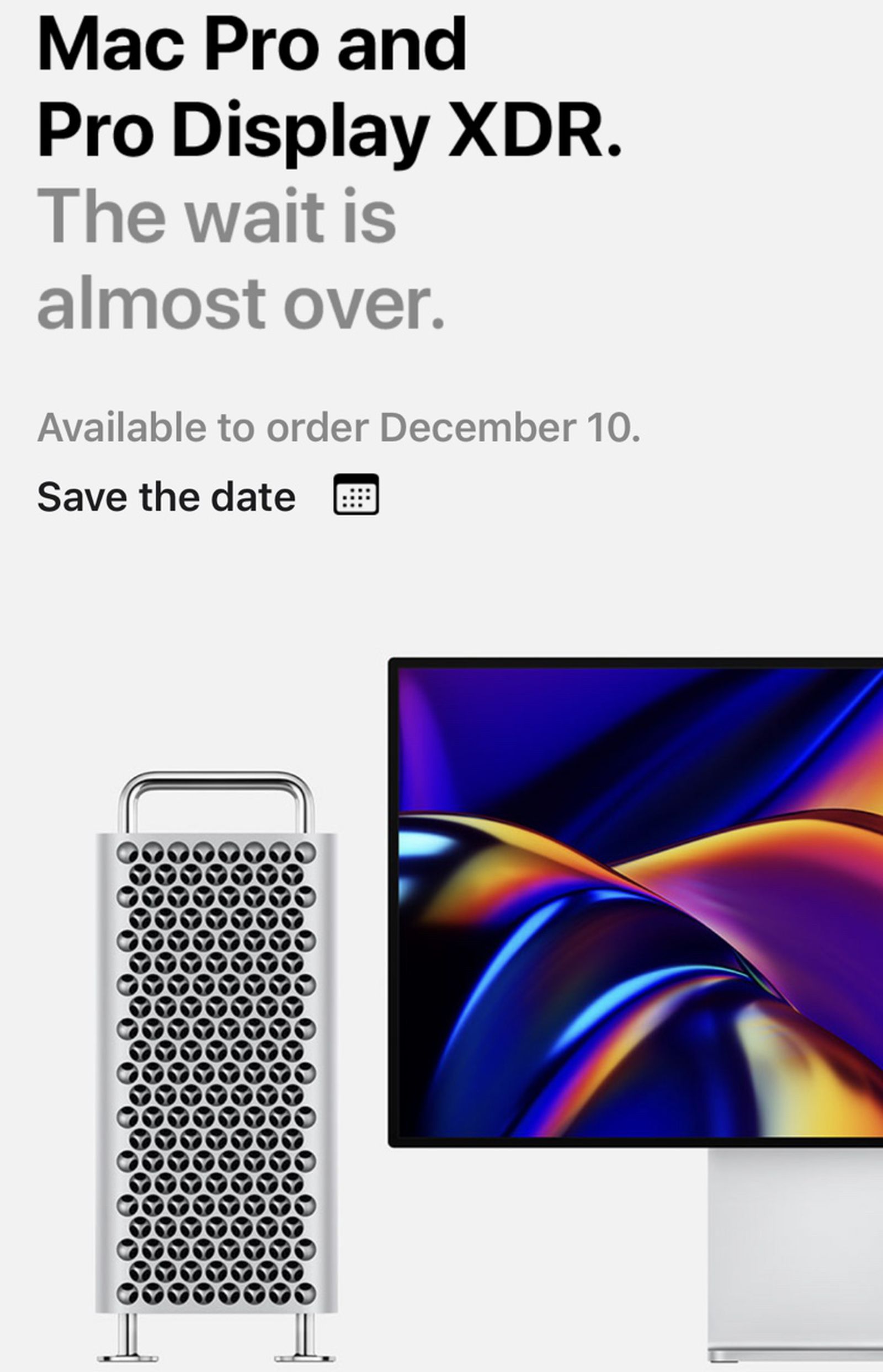 Apple To Release Mac Pro And Pro Display XDR On December 10 MacRumors