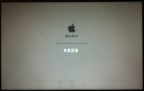 find my mac lock screen