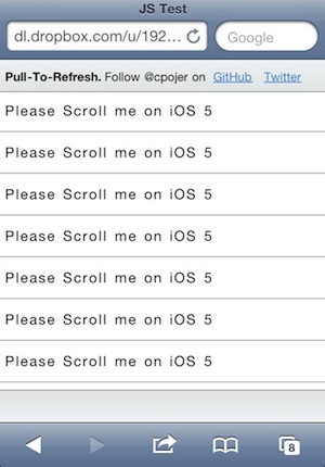 ios 5 web app scroll