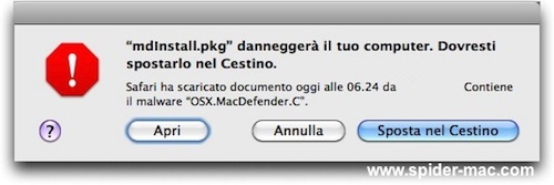 macdefender mdinstall warning