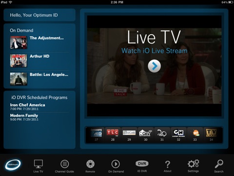 cablevision optimum ipad jul11