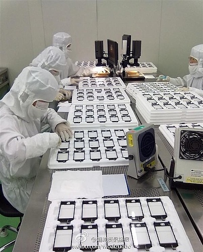 iphone display assembly production