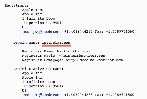 ipodsolar com whois