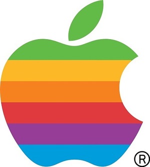 apple rainbow logo