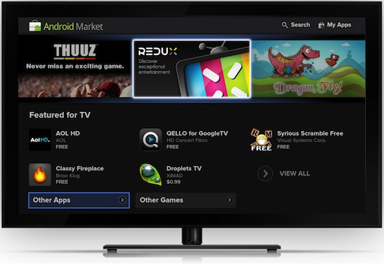 google tv android market