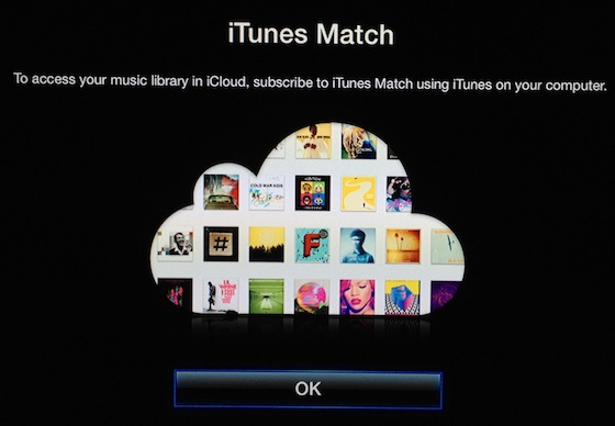 apple tv itunes match activate