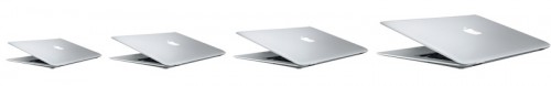 macbook air four sizes mockup