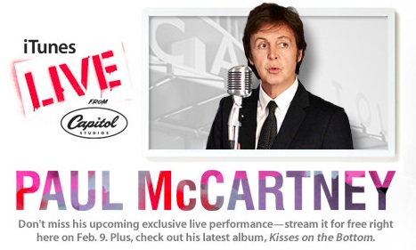 mccartney itunes concert