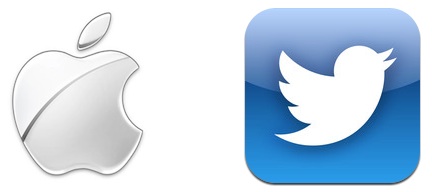 apple logo twitter icon
