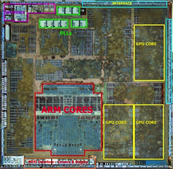 a6 chip layout