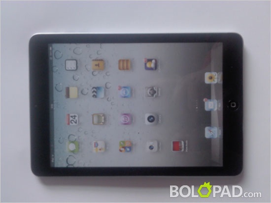 black ipad mini mockup front