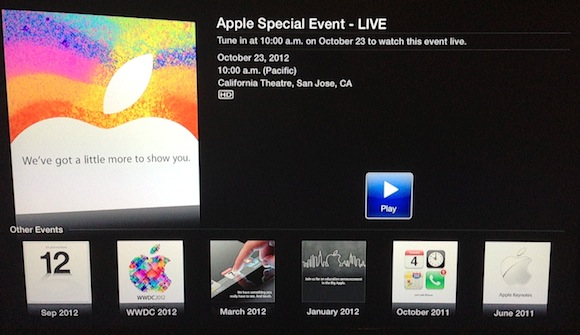 ipad mini event stream 2