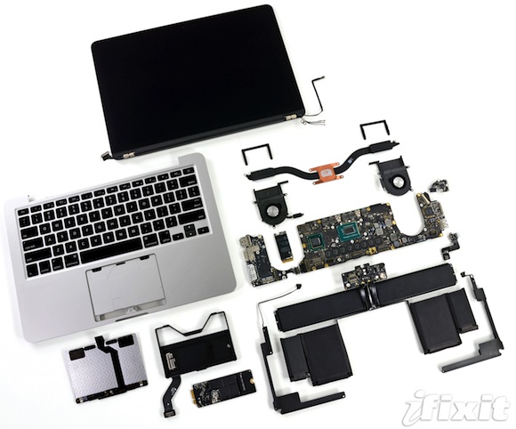 retina macbook pro 13 teardown